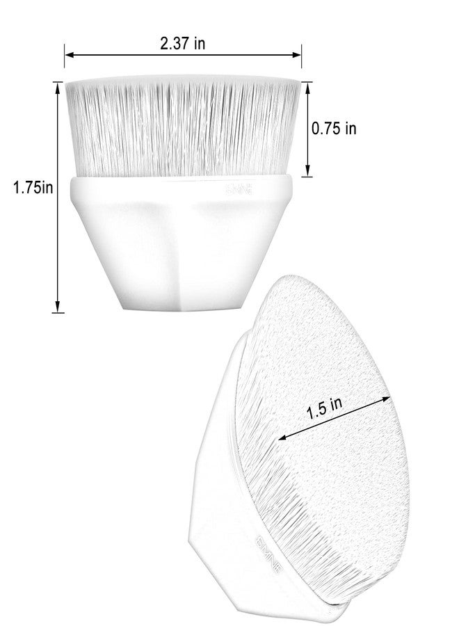IS'MINE ISMINE Foundation Makeup Brush Flat Top Kabuki Hexagon Face Blush Liquid Powder Foundation Brush for Blending Liquid, Cream or Flawless Powder Cosmetics with Bonus Protective Case (Black) - Image 5